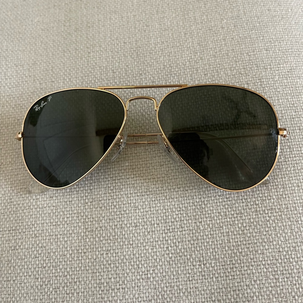 Ray-Ban Aviator Classic, polished gold, size: small